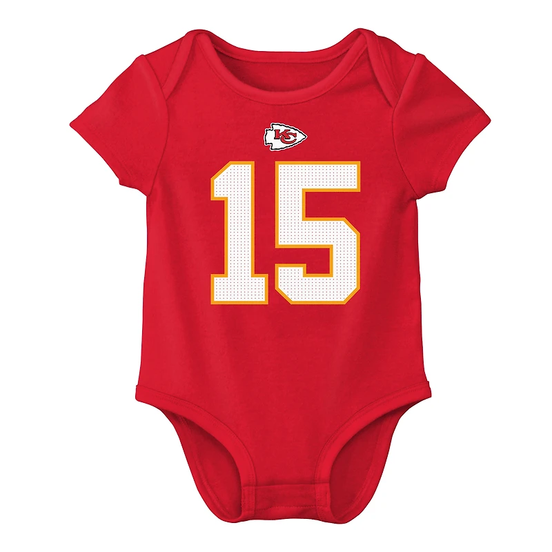 Infant Nike Patrick Mahomes Red Kansas City Chiefs Name & Number Bodysuit