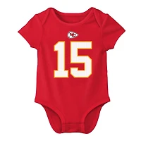 Infant Nike Patrick Mahomes Red Kansas City Chiefs Name & Number Bodysuit