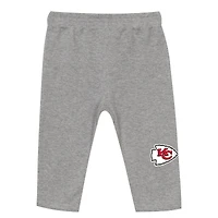 Infant Outerstuff  Gold/Heather Gray Kansas City Chiefs Two-Piece Jersey Bodysuit & Pants Set