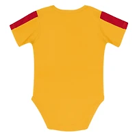Ensemble 3 pièces pour bébé Outerstuff rouge/or Kansas City Chiefs Double Down, body et pantalon