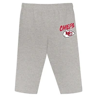 Ensemble 3 pièces pour bébé Outerstuff rouge/or Kansas City Chiefs Double Down, body et pantalon