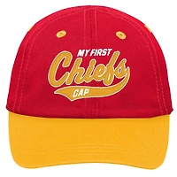 Casquette flexible My First Tail Sweep Slouch Flex des Chiefs de Kansas City pour bébé, rouge/or