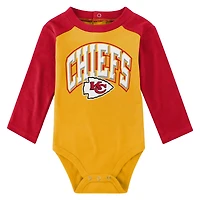 Ensemble de body et pantalon à manches longues pour bébé Red Kansas City Chiefs Rookie of the Year