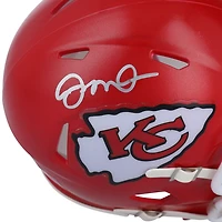 Casque Riddell Speed ​​Mini autographié par Joe Montana, joueur des Kansas City Chiefs