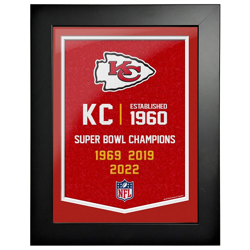 Kansas City Chiefs - 12'' x 16'' Empire Framed Art