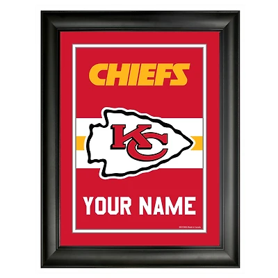 Kansas City Chiefs 12'' x 16'' Personalized Team Frame