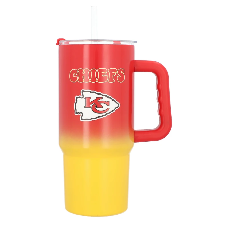 Gobelet en acier inoxydable ombré de 24 oz des Chiefs de Kansas City