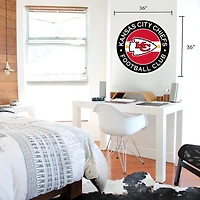 Kansas City Chiefs 36'' x 36'' Logo Repositionable Wall - Decal