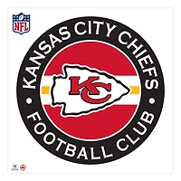 Kansas City Chiefs 36'' x 36'' Logo mural repositionnable - Décalcomanie