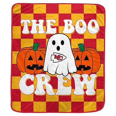 Kansas City Chiefs 50" x 60" Boo Crew Flannel Fleece Blanket
