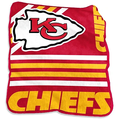 Plaid Raschel en peluche Kansas City Chiefs 50'' x 60''