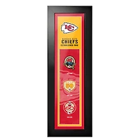 Kansas City Chiefs - 6'' x 22'' Logos to History Art encadré
