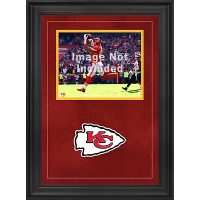 Cadre photo horizontal de luxe 8'' x 10'' des Chiefs de Kansas City avec logo de l'équipe