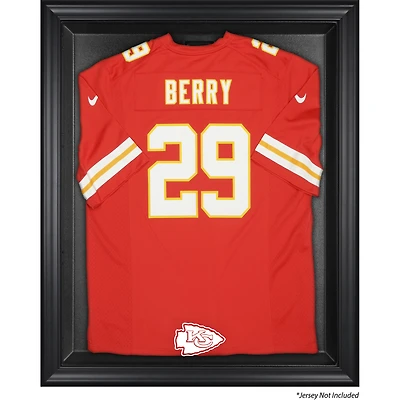 Vitrine de présentation encadrée noire pour maillots des Kansas City Chiefs