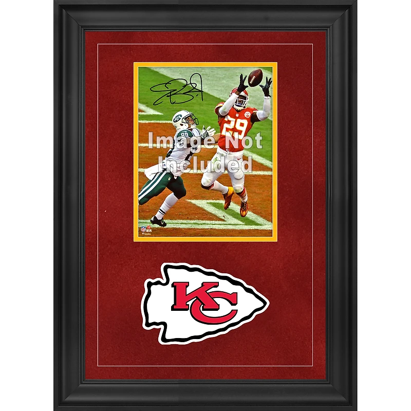 Cadre photo vertical de luxe 8'' x 10'' des Chiefs de Kansas City avec logo de l'équipe