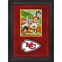Cadre photo vertical de luxe 8'' x 10'' des Chiefs de Kansas City avec logo de l'équipe