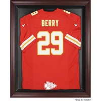 Vitrine de présentation encadrée en acajou pour maillots des Kansas City Chiefs