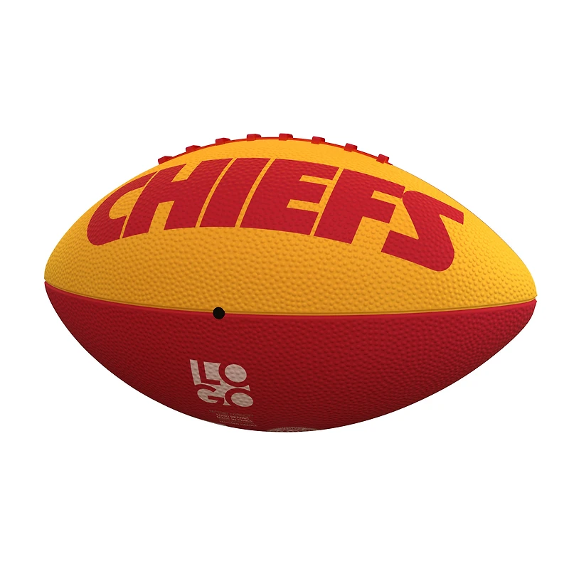 Ballon de football junior avec logo Pinwheel des Chiefs de Kansas City