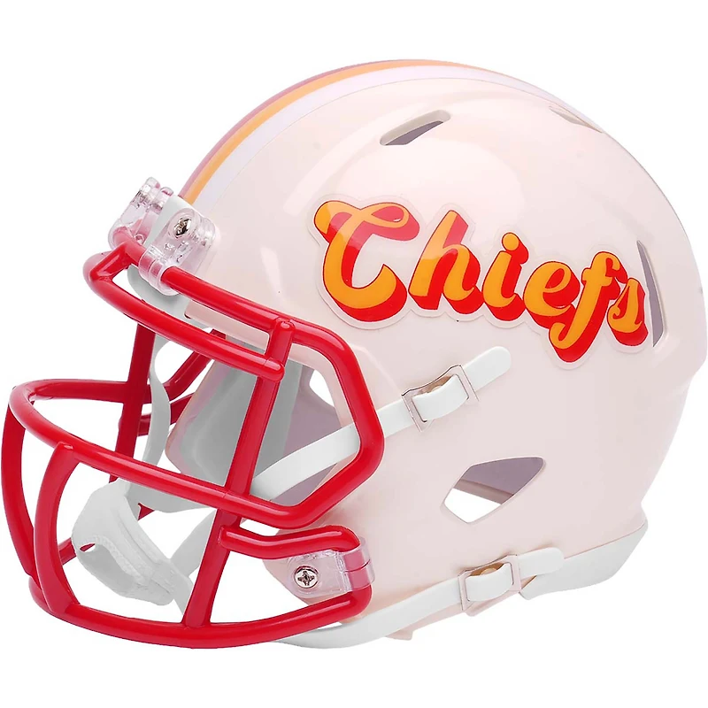 Casque miniature de vitesse de la collection rétro Riddell des Chiefs de Kansas City