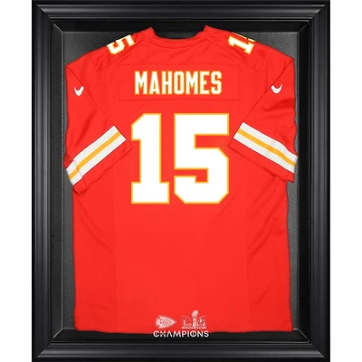 Vitrine de présentation du logo du maillot des champions du Super Bowl LVIII des Kansas City Chiefs