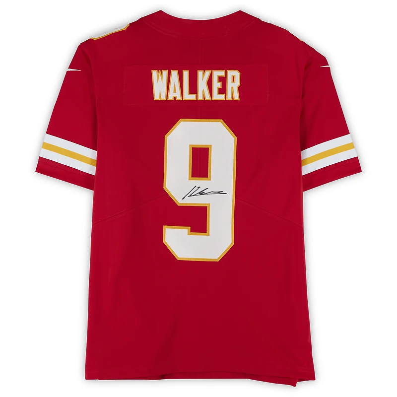 Kenneth Walker III Kansas City Chiefs Autographed Red Nike Limited Jersey