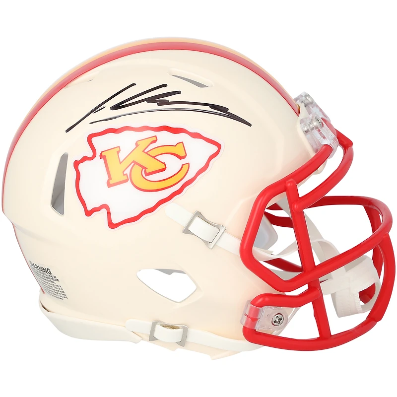 Kenneth Walker III Kansas City Chiefs Autographed Riddell Retro Speed Mini Helmet