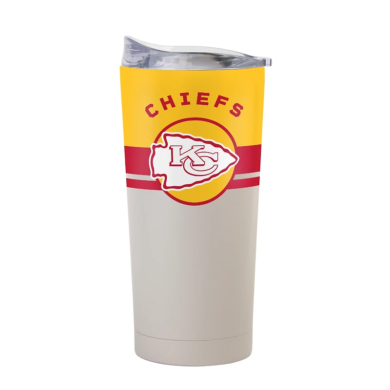 Gobelet isotherme Logo Brands Kansas City Chiefs Horizon, revêtement en poudre