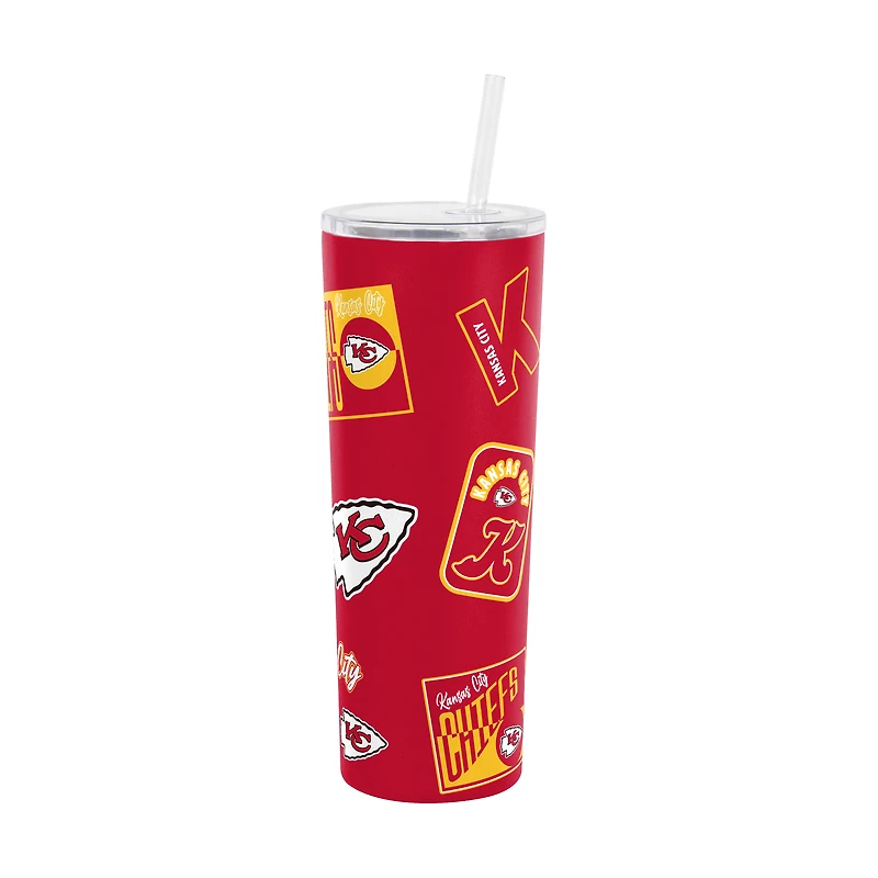 Gobelet isotherme à paille Dreamweave 30 oz Logo Brands Kansas City Chiefs