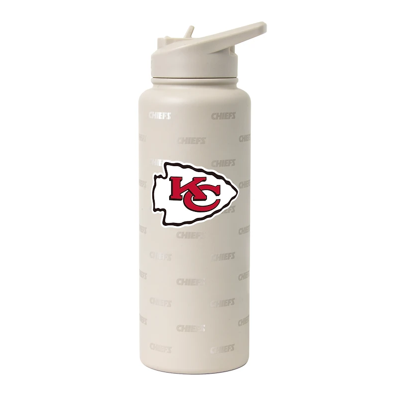 Bouteille isotherme Logo Brands Kansas City Chiefs Sand Ghost Quencher de 1 litre (34 oz).