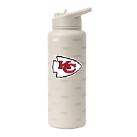 Bouteille isotherme Logo Brands Kansas City Chiefs Sand Ghost Quencher de 1 litre (34 oz).