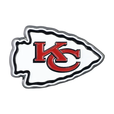 Logo Brands  Kansas City Chiefs Embossed Color Auto Emblem