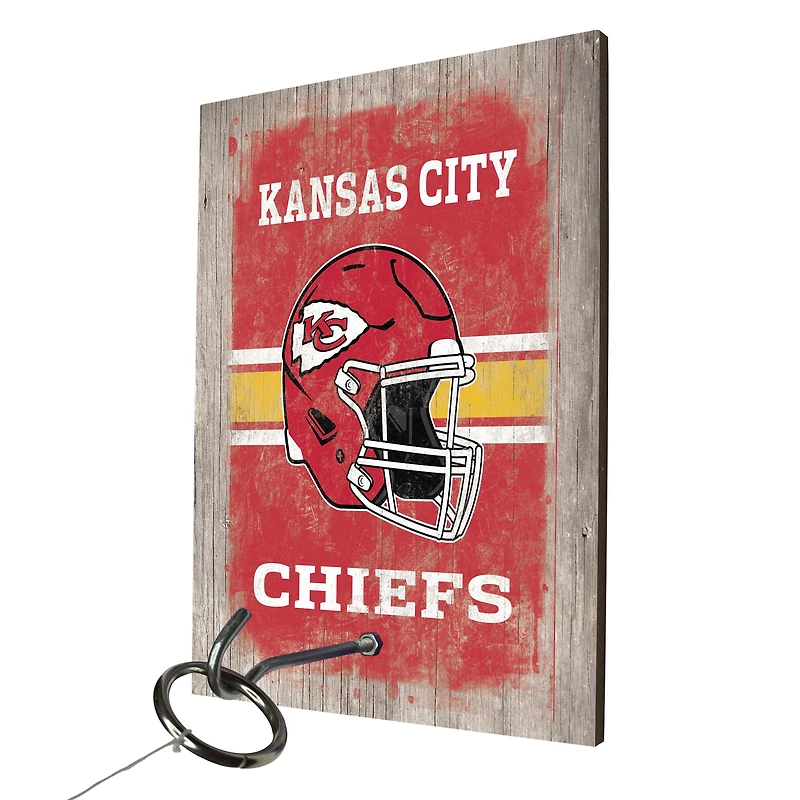 Jeu de lancer d'anneaux des Chiefs de Kansas City avec logos