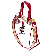Sac à dos et fourre-tout convertible transparent des Kansas City Chiefs de Loungefly