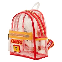 Sac à dos Loungefly Kansas City Chiefs, format mini transparent