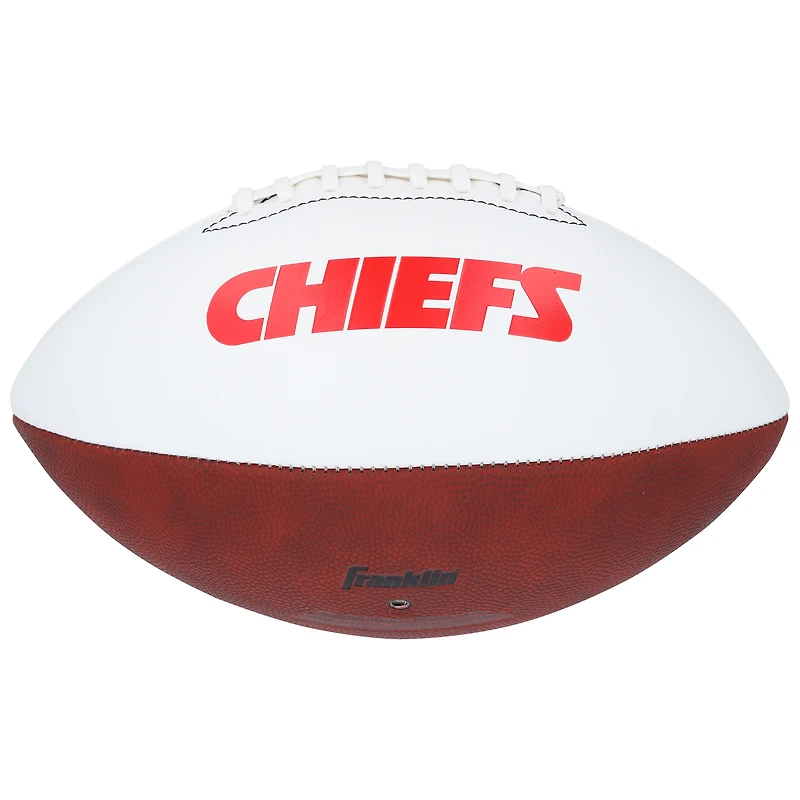 Ballon de football Franklin White Panel autographié par Marcus Allen, Kansas City Chiefs