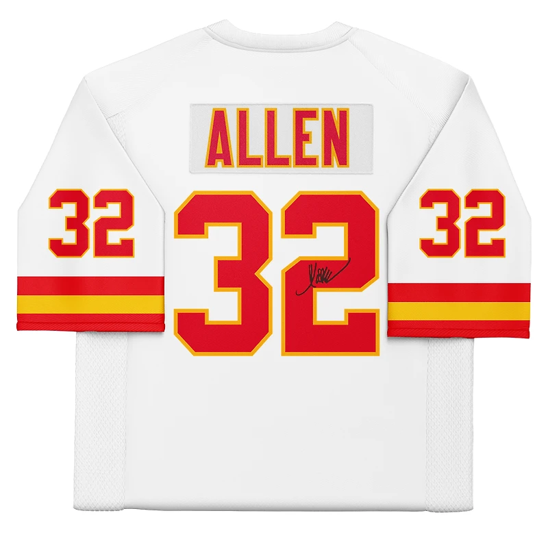 Maillot blanc authentique autographié par Marcus Allen des Chiefs de Kansas City (1994) de Mitchell & Ness