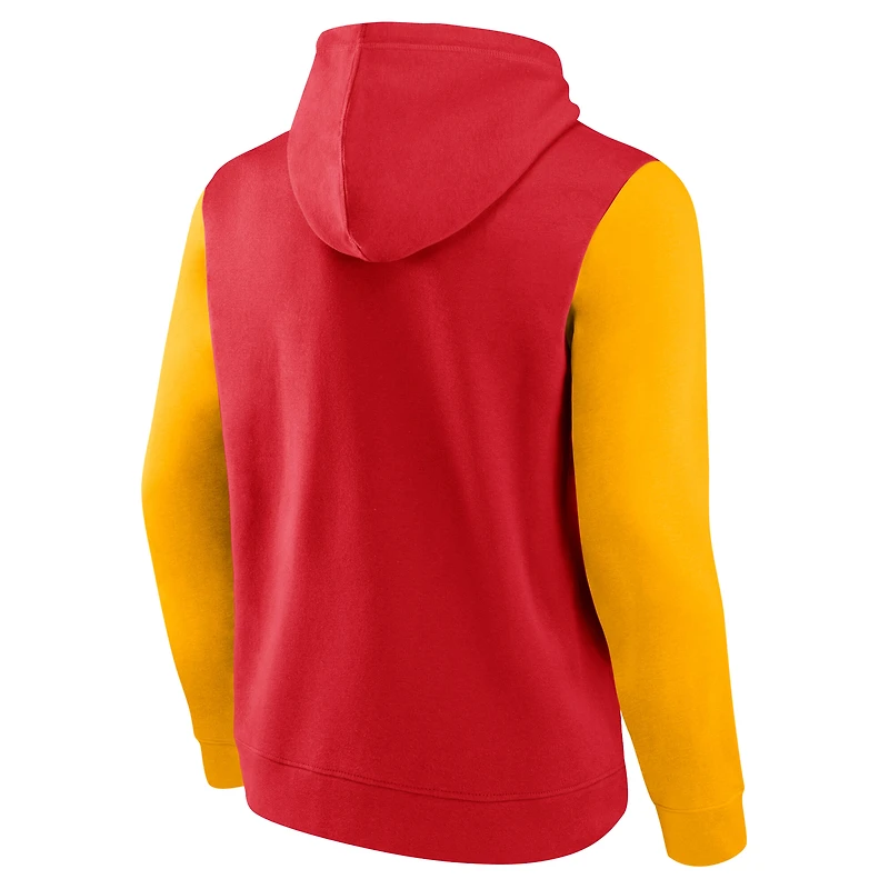 Sweat à capuche rouge Fanatics pour hommes Kansas City Chiefs Big & Tall Outline