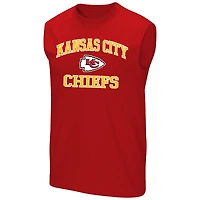 Men's Fanatics Travis Kelce Red Kansas City Chiefs Big & Tall Player Name Number Muscle Tank Top