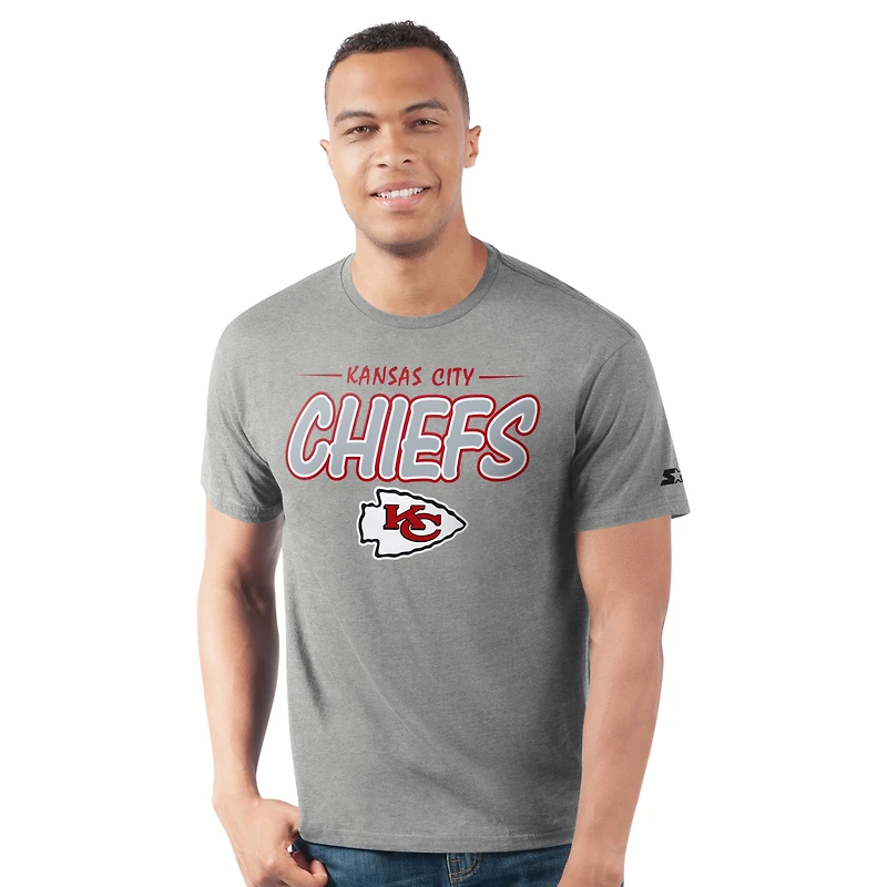 T-shirt Prime Time gris chiné pour homme des Chiefs de Kansas City