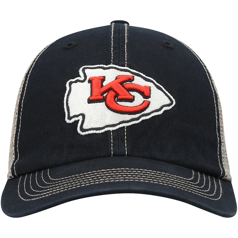 Men's '47 /Natural Kansas City Chiefs Trawler Trucker Clean Up Snapback Hat