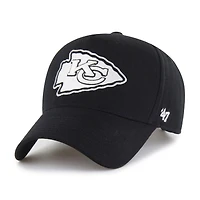 Men's '47 Black Kansas City Chiefs Foundation Offside Adjustable Hat