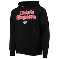 Chandail à capuchon régional avec inscription en tête des Chiefs de Kansas City '47 pour homme, noir