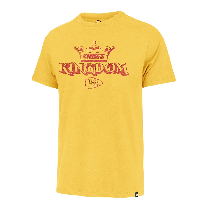 Men's '47 Gold Kansas City Chiefs Kingdom Regional Franklin T-Shirt