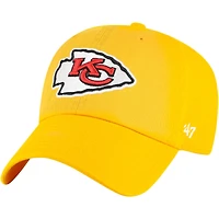 Men's '47  Gold Kansas City Chiefs Secondary Clean Up Adjustable Hat