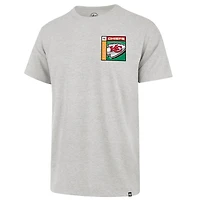 Men's '47  Gray Kansas City Chiefs Chrome Plate Franklin T-Shirt