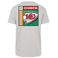 Men's '47  Gray Kansas City Chiefs Chrome Plate Franklin T-Shirt