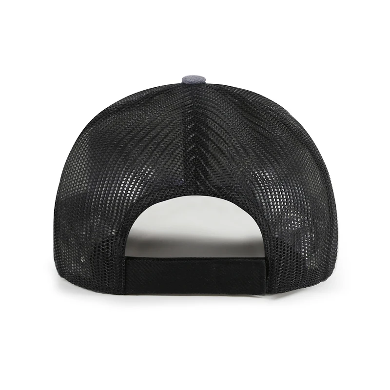 Men's '47 Heather Charcoal Kansas City Chiefs Carbon Rope Trucker Adjustable Hat