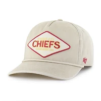 Men's '47 Khaki Kansas City Chiefs Cairn Hitch Adjustable Hat