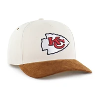 Men's '47 Natural/Brown Kansas City Chiefs Undyed Relaxed Hitch Adjustable Hat