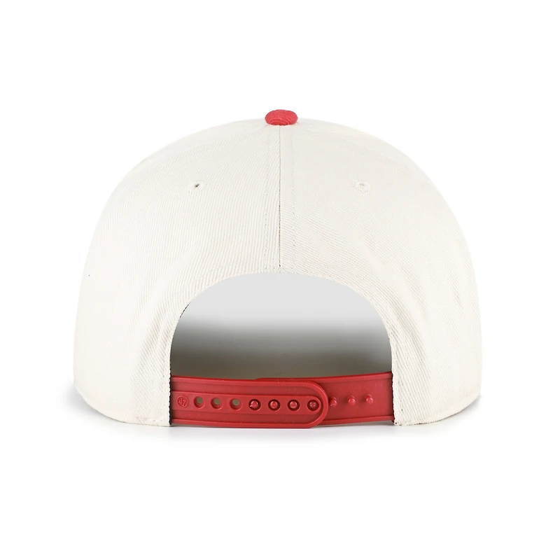 Men's '47  Natural Kansas City Chiefs Frame Out Two Tone Hitch Adjustable Hat